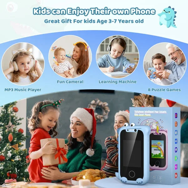 Kids Smart Phone Toy with HD Touch Screen and MP3 Player - Himpall
