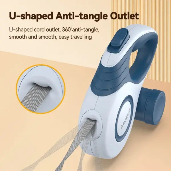 ROJECO automatic retractable extendable rope small dogs leash