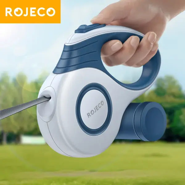 ROJECO automatic retractable extendable rope small dogs leash