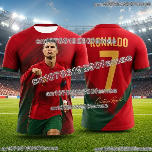Ronaldo No.7 Football Jersey Oversized Size Training Uniform Sportswear - 09J0429-094-ZKB-W / M