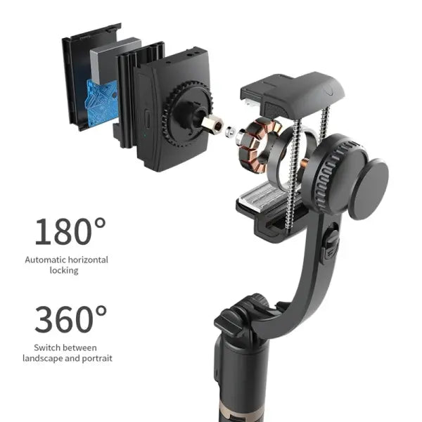 Roreta Selfie Stick for Shake-Free Videos and Seamless Selfies - Black