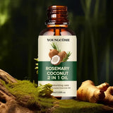 Rosemary Hair Oil Coconut Blend Strengthens Roots and Scalp Treatment