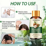 Rosemary Hair Oil Coconut Blend Strengthens Roots and Scalp Treatment