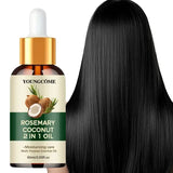 Rosemary Hair Oil Coconut Blend Strengthens Roots and Scalp Treatment