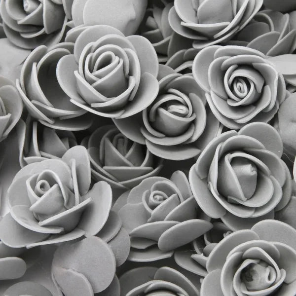 Black and white roses 3cm foam wedding decorative flowers in teddy bear style pieces