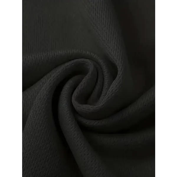 Round Neck T-Shirt 4-Pack Black Ultra-Light Men’s Quick Drying Breathable Sweat-Absorbent Shirt Suitable for Fitness