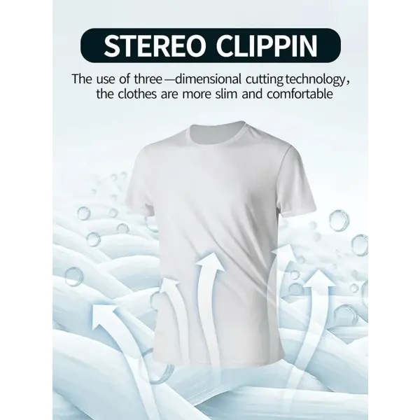 Men’s White Quick-Dry Fitness T-Shirt 4-Pack – Ultra-Light Breathable Gym Tees Sweat-Wicking Performance Training