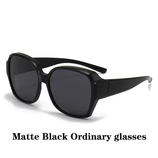 Round Polarized Fitover Sunglasses Vintage Portable Eyewear for Driving - MULTI / 3 / China Mainland