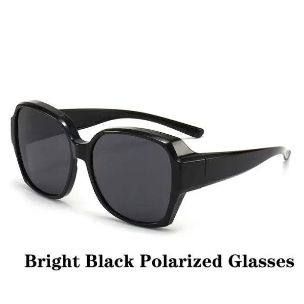 Round Polarized Fitover Sunglasses Vintage Portable Eyewear for Driving - MULTI / 13 / China Mainland