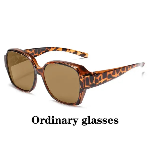 Round Polarized Fitover Sunglasses Vintage Portable Eyewear for Driving - MULTI / 8 / China Mainland