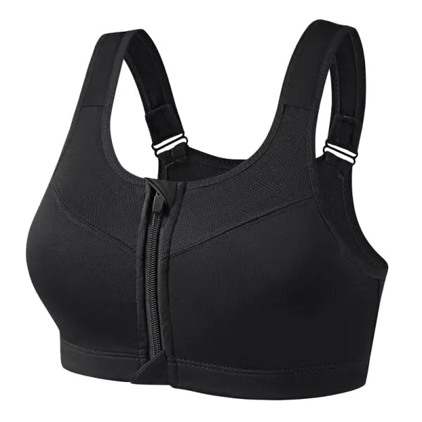 S-2XL Popular Sports Top Yoga Bra Women’s Shockproof Sports Shirt Sports Bra Front Zipper Women’s Push Up Bra