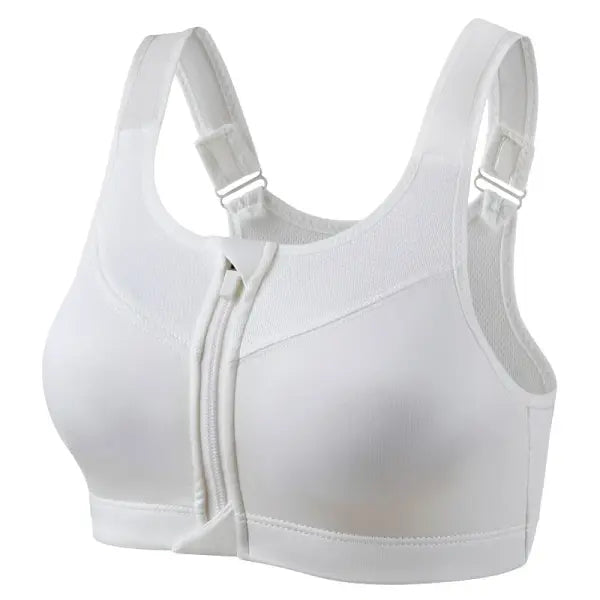 Women’s High-Impact Front Zipper Sports Bra – Shockproof Push Up Yoga Bra S-2XL Breathable Fitness Top Supportive