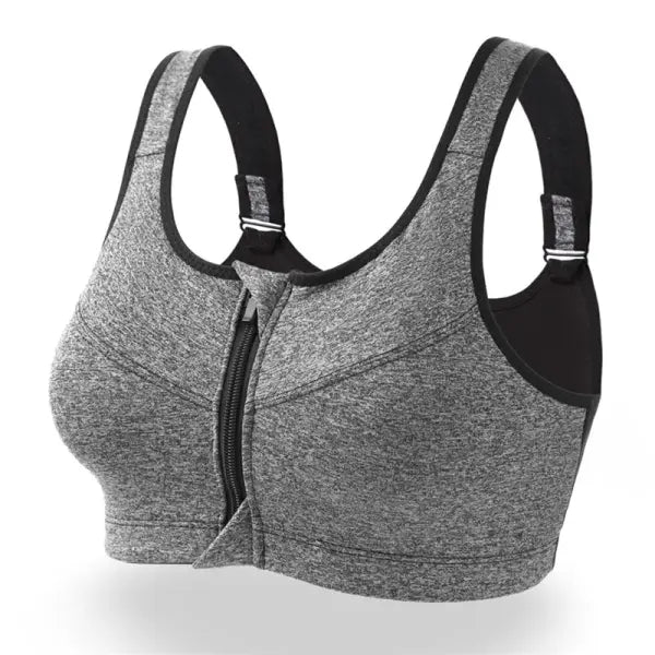 S-2XL Popular Sports Top Yoga Bra Women’s Shockproof Sports Shirt Sports Bra Front Zipper Women’s Push Up Bra