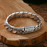 S925 Sterling Silver Vine Bracelet Vintage Punk Style