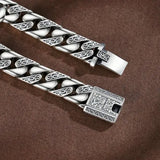 S925 Sterling Silver Vine Bracelet Vintage Punk Style