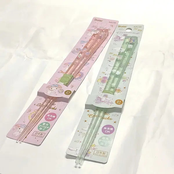 Sanrio Chopsticks Cinnamoroll My Melody Crystal Acrylic Chopsticks Cute Non-Slip Transparent Sterilizable Portable