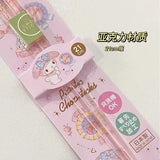 Sanrio Chopsticks Cinnamoroll My Melody Crystal Acrylic Chopsticks Cute Non-Slip Transparent Sterilizable Portable