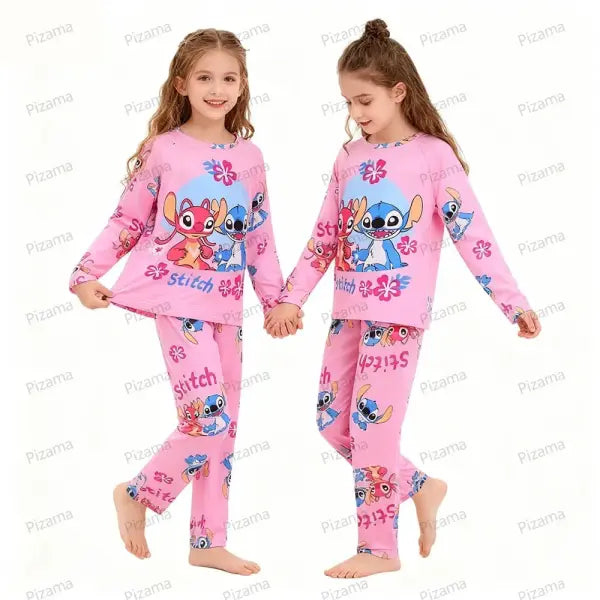 Sanrio Girls Pajama Sets Hello Kitty Sleepwear Kuromi Animal Cartoon Pyjamas for Kids Children’s Cinnamoroll Soft