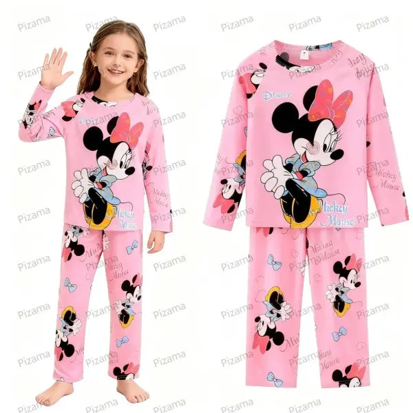 Sanrio Girls Pajama Sets Hello Kitty Sleepwear Kuromi Animal Cartoon Pyjamas for Kids Children’s Cinnamoroll Soft