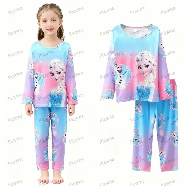 Sanrio Girls Pajama Sets Hello Kitty Sleepwear Kuromi Animal Cartoon Pyjamas for Kids Children’s Cinnamoroll Soft