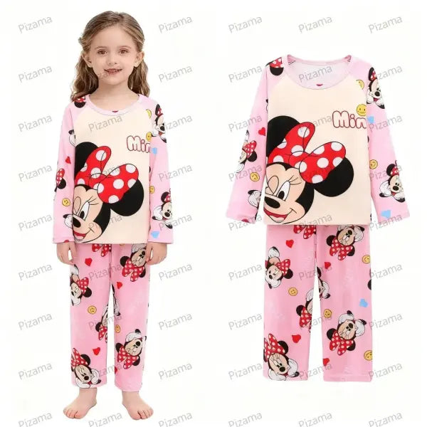 Sanrio Girls Pajama Sets Hello Kitty Sleepwear Kuromi Animal Cartoon Pyjamas for Kids Children’s Cinnamoroll Soft