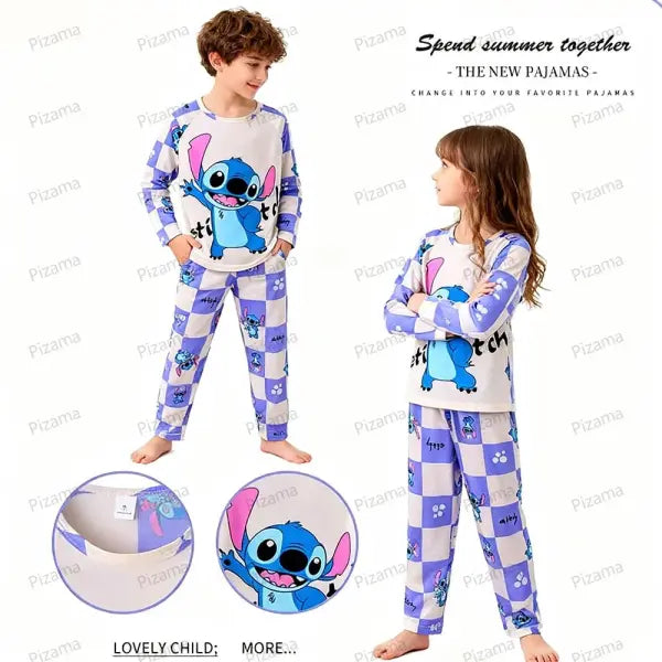Sanrio Girls Pajama Sets Hello Kitty Sleepwear Kuromi Animal Cartoon Pyjamas for Kids Children’s Cinnamoroll Soft