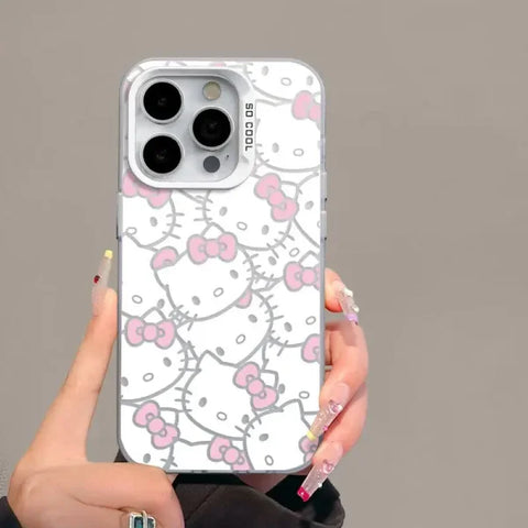 Sanrio Hello Kitty Full Screen Phone Case - Cute KT Cover for iPhone - Himpall