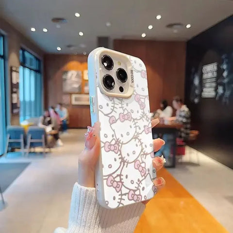 Sanrio Hello Kitty Full Screen Phone Case - Cute KT Cover for iPhone - Himpall