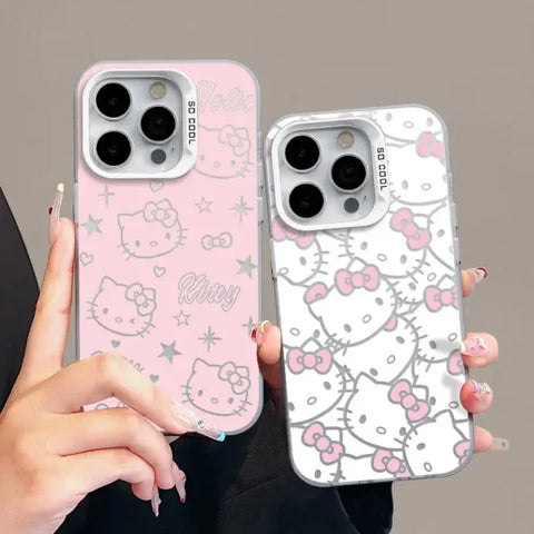 Sanrio Hello Kitty Full Screen Phone Case - Cute KT Cover for iPhone - Himpall