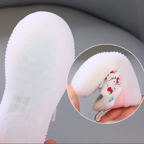 Sanrio Hello Kitty LED Shoes for Girls – Cute Summer Soft Bottom Sneakers - Himpall
