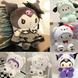 Sanrio Plush Kawaii Sanrio Kuromi My Melody Cinnamoroll Plush Toys Doll Pillow Anime Cartoon Kids Gifts Room Decoration