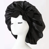 Adjustable Satin Silk Bonnet with Tie Band for Sleeping