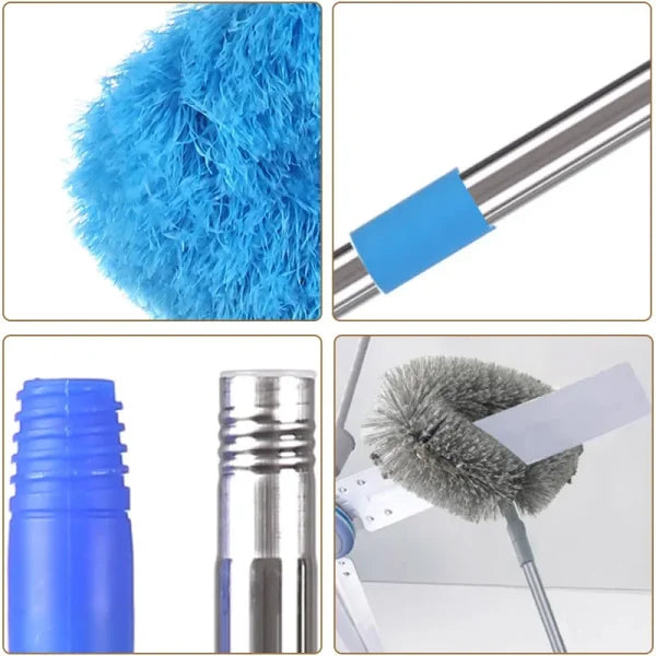 Scalable Ceiling Fan Duster with Long Handle for Dust Removal - Himpall