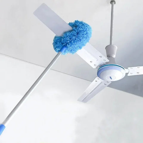 Scalable Ceiling Fan Duster with Long Handle for Dust Removal