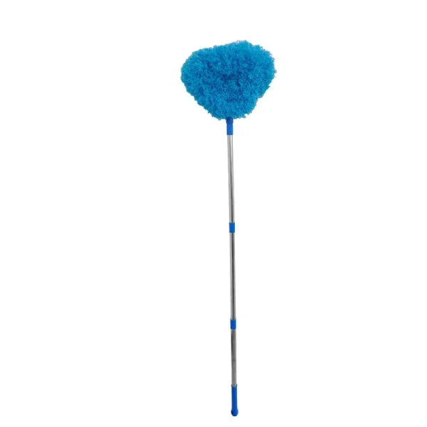 Scalable Ceiling Fan Duster with Long Handle for Dust Removal - Blue