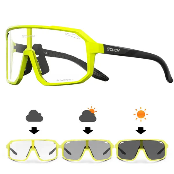 SCVCN Cycling Glasses UV400 TR90 Outdoor Sports MTB Sunglasses
