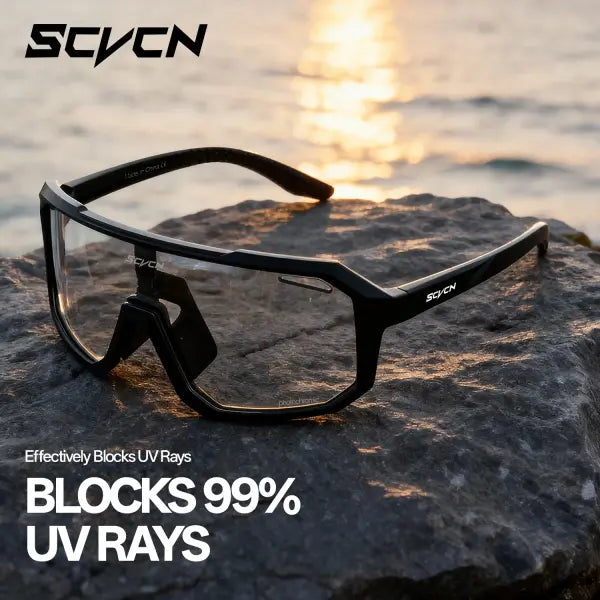 SCVCN Cycling Glasses UV400 TR90 Outdoor Sports MTB Sunglasses