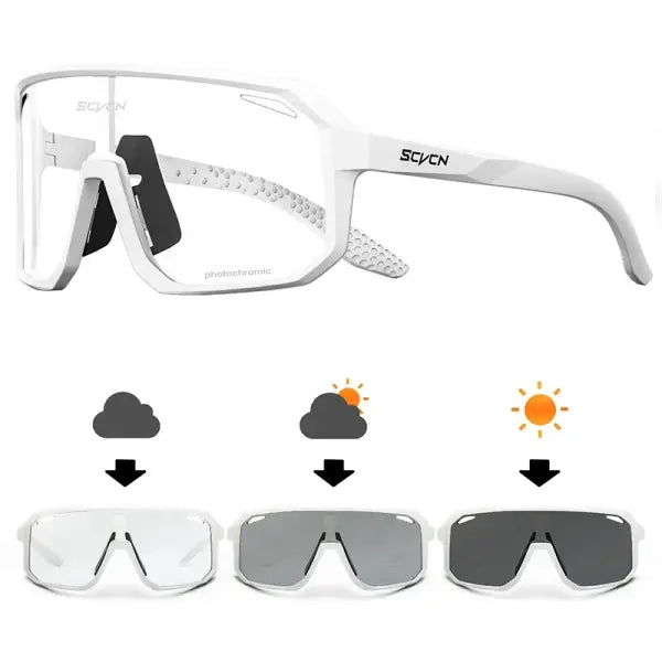 SCVCN Cycling Glasses UV400 TR90 Outdoor Sports MTB Sunglasses - DZ-PC-SC-X62-05