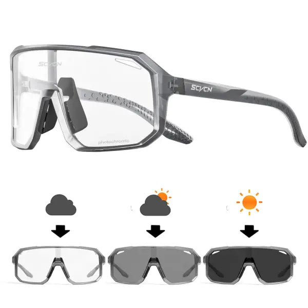 SCVCN Cycling Glasses UV400 TR90 Outdoor Sports MTB Sunglasses - DZ-S62-PH-12