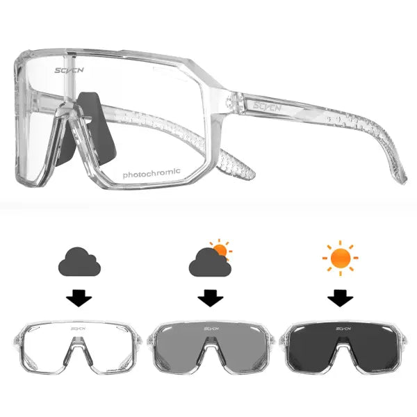 SCVCN Cycling Glasses UV400 TR90 Outdoor Sports MTB Sunglasses - DZ-S62-PH-31