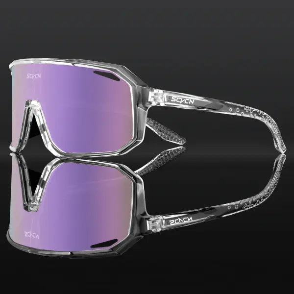 SCVCN Cycling Glasses UV400 TR90 Outdoor Sports MTB Sunglasses - DZ-S62-B-42