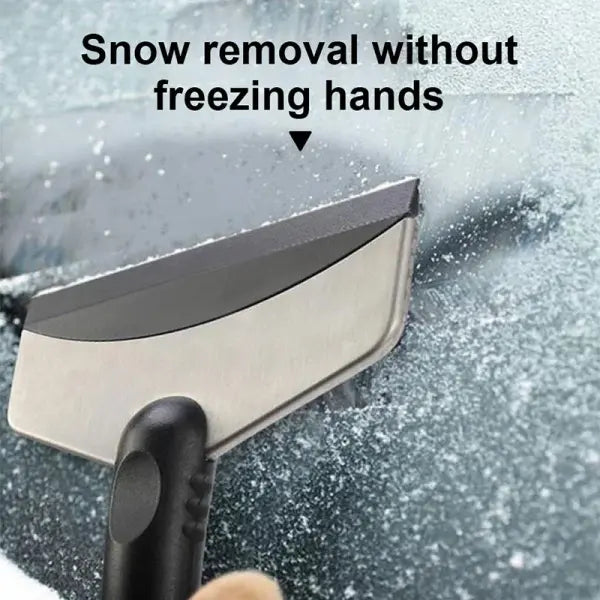 Car Ice Scraper & Snow Shovel – Winter Windshield Snow Removal Tool for Auto Cleaning - 1pc