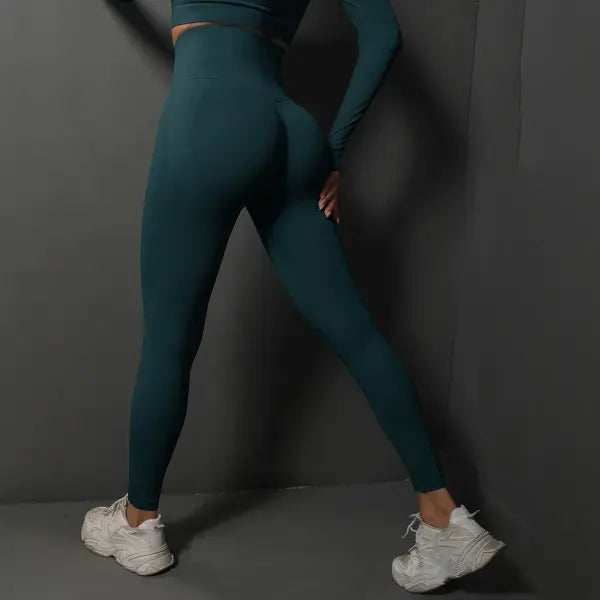 Seamless Booty-Lifting Gym Leggings – High-Waist Tummy Control Yoga Pants Squat-Proof Workout Tights for Women Sexy