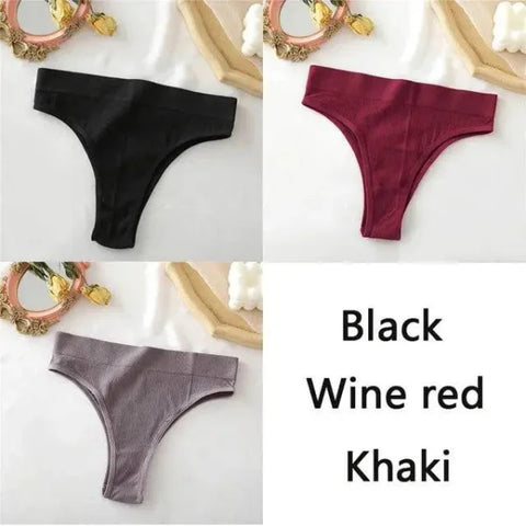 Seamless High Waisted Panties: Comfortable & Sexy Underpants Set 3PCS/Set - Set 2 / L-XL / 3PCS