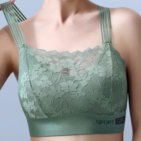 Seamless Lace Bra for Women – Large Size Comfort Sleep & Sports Tube Top