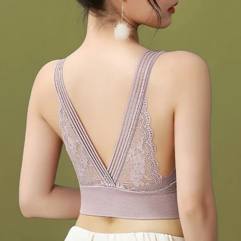 Seamless Lace Bra for Women – Large Size Comfort Sleep & Sports Tube Top