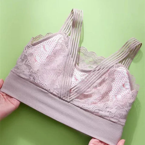 Seamless Lace Bra for Women – Large Size Comfort Sleep & Sports Tube Top
