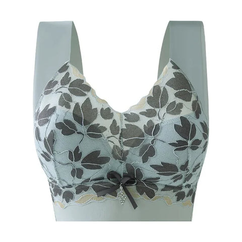 Seamless Lace Bra with Wire Free Mold Cup Design