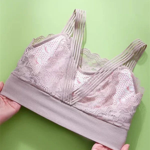 Seamless Lace Plus Size Bra – Comfortable Beauty Back Tube Top