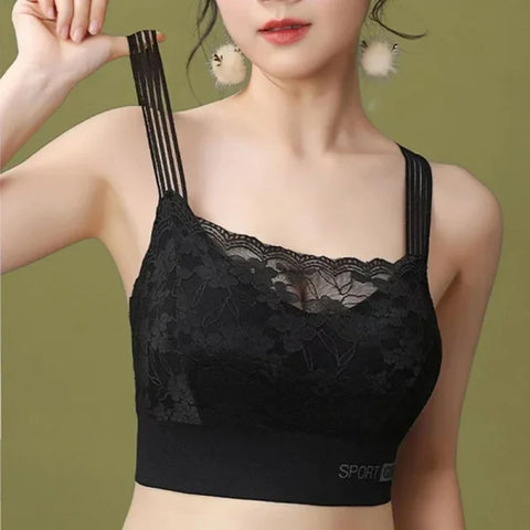 Seamless Lace Plus Size Bra – Comfortable Beauty Back Tube Top